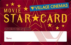 Village Cinemas Movie Star Card